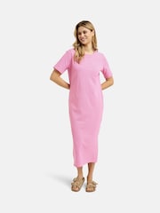 Smith & Soul Pink Striped Jersey 100% Cotton Dress - Image 4 of 5
