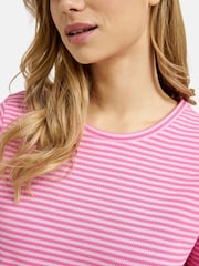 Smith & Soul Pink Striped Jersey 100% Cotton Dress - Image 5 of 5