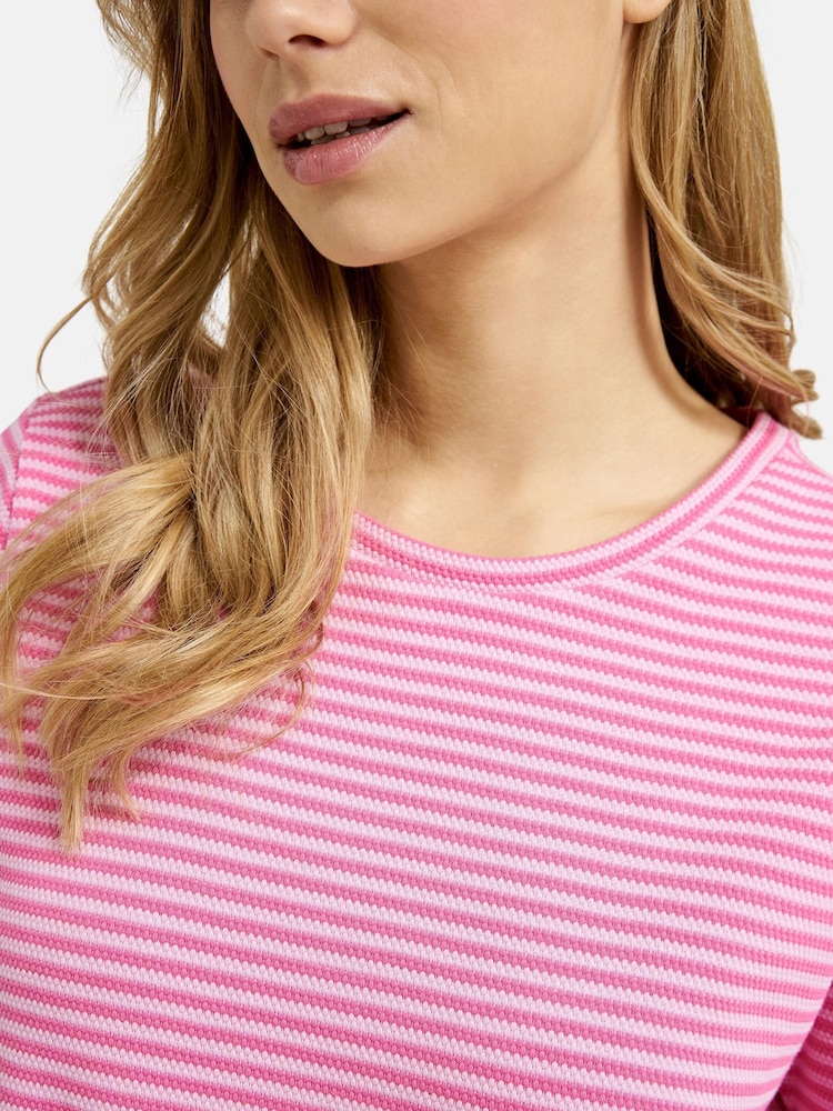 Smith & Soul Pink Striped Jersey 100% Cotton Dress - Image 5 of 5