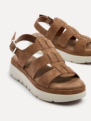 Linzi Brown Boston Fisherman Flatform Sandals - Image 4 of 5