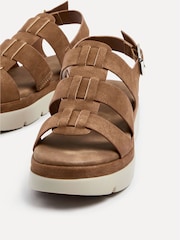 Linzi Brown Boston Fisherman Flatform Sandals - Image 5 of 5