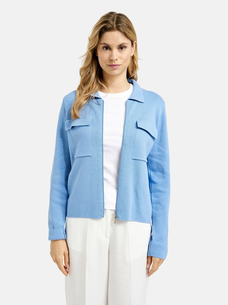 Azul - Smith & Soul Zip-Up Cardigan - Imagem 2 de 5