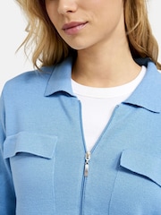 Azul - Smith & Soul Zip-Up Cardigan - Imagem 5 de 5
