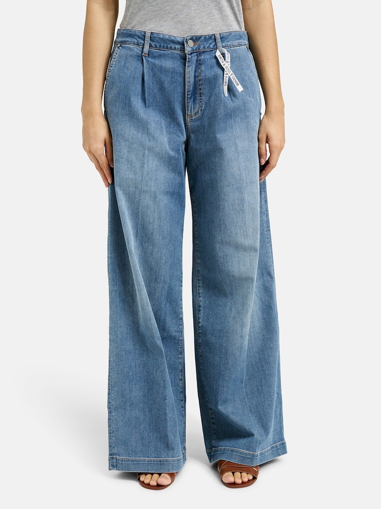 Smith & Soul Blue Super Wide Leg Jeans - Image 1 of 4
