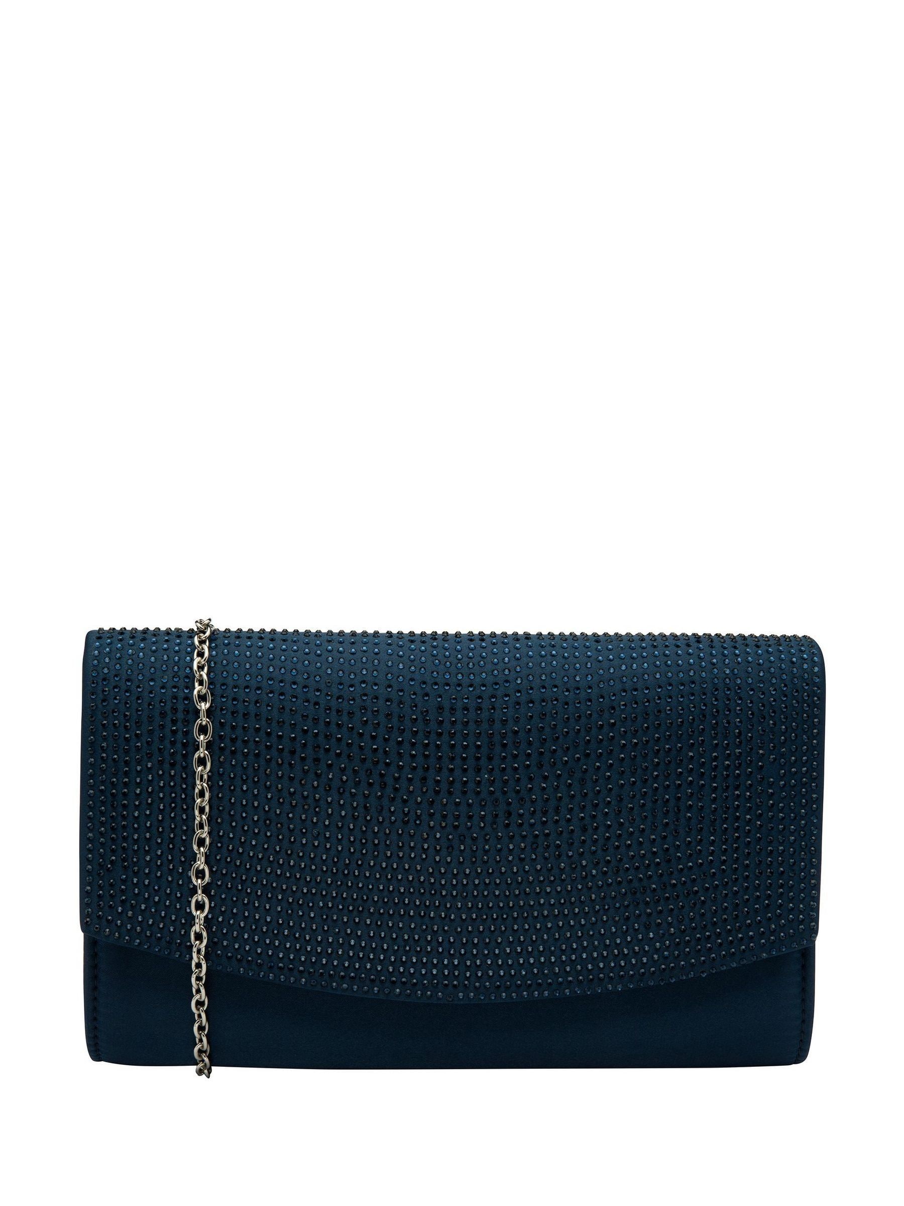 Ravel Blue Clutch Bag with Chain