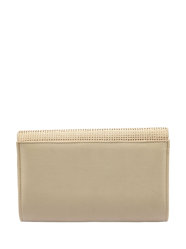Ravel Gold Clutch Bag with Chain - Image 2 of 4