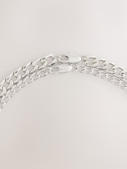 فضي - مجموعة قلادات بتصميم سلسلة - صورة 5 من 6