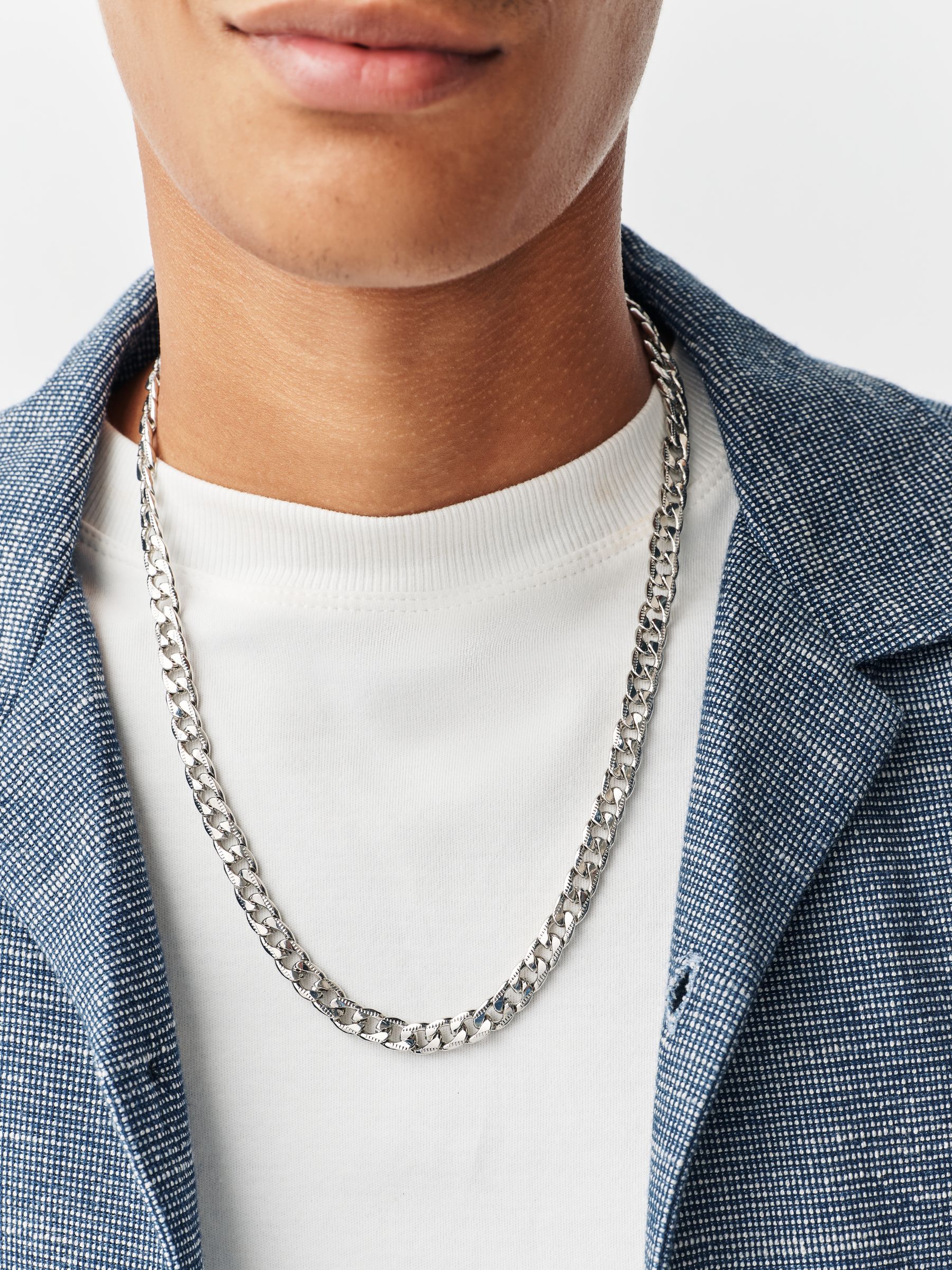 Buy Textured Curb Chain Necklace from Next Netherlands