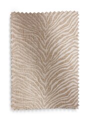 Natural Zebra Chenille Eyelet Lined Curtains - Image 5 of 5