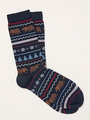 FatFace Fairisle Bear Socks - Imagem 1 de 2