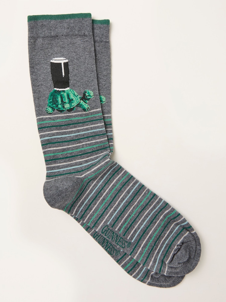 FatFace Charcoal Grey Guinness Socks - Image 1 of 2