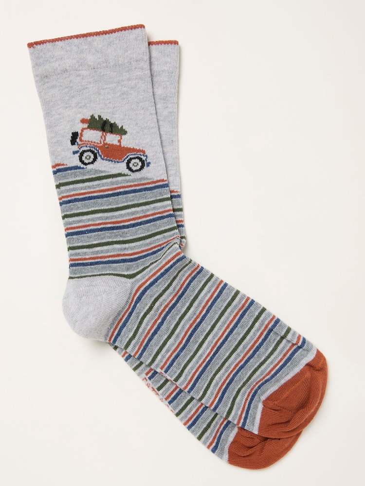 FatFace Grey Off Roader Socks - Image 1 of 2