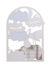 Hallmark White Gold Premium 3D New Baby Card - Paper Fables - Image 3 of 5