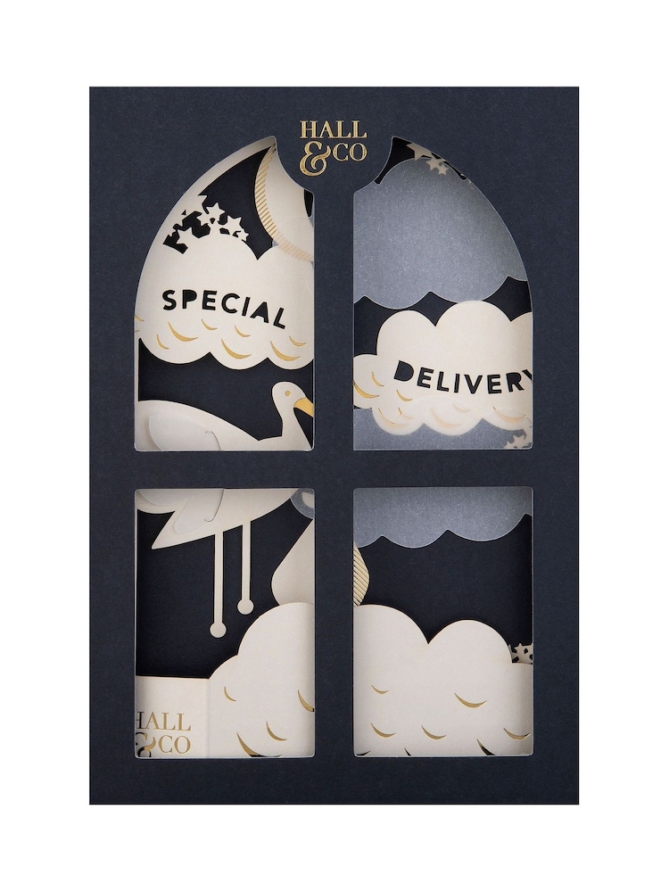 Hallmark White Gold Premium 3D New Baby Card - Paper Fables - Image 5 of 5