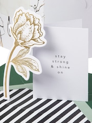 Hallmark Black White Gold Premium Thinking of You Card - Memento Luxe - Image 2 of 6