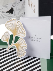 Hallmark Black White Gold Premium Thank You Card - Memento Luxe - Image 2 of 5