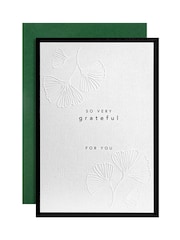 Hallmark Black White Gold Premium Thank You Card - Memento Luxe - Image 4 of 5