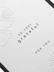 Hallmark Black White Gold Premium Thank You Card - Memento Luxe - Image 5 of 5