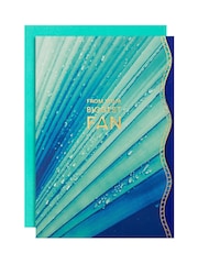 Hallmark Turquoise Premium 'From Your Biggest Fan' Card - Vivid Aura - Image 2 of 5