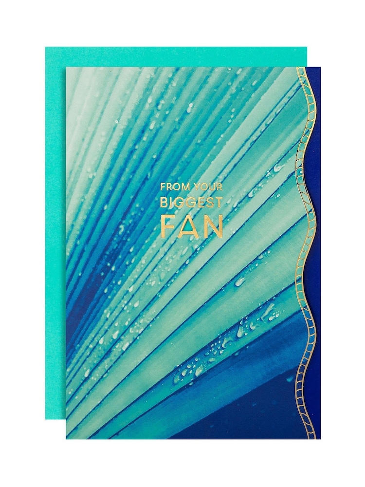 Hallmark Turquoise Premium 'From Your Biggest Fan' Card - Vivid Aura - Image 2 of 5