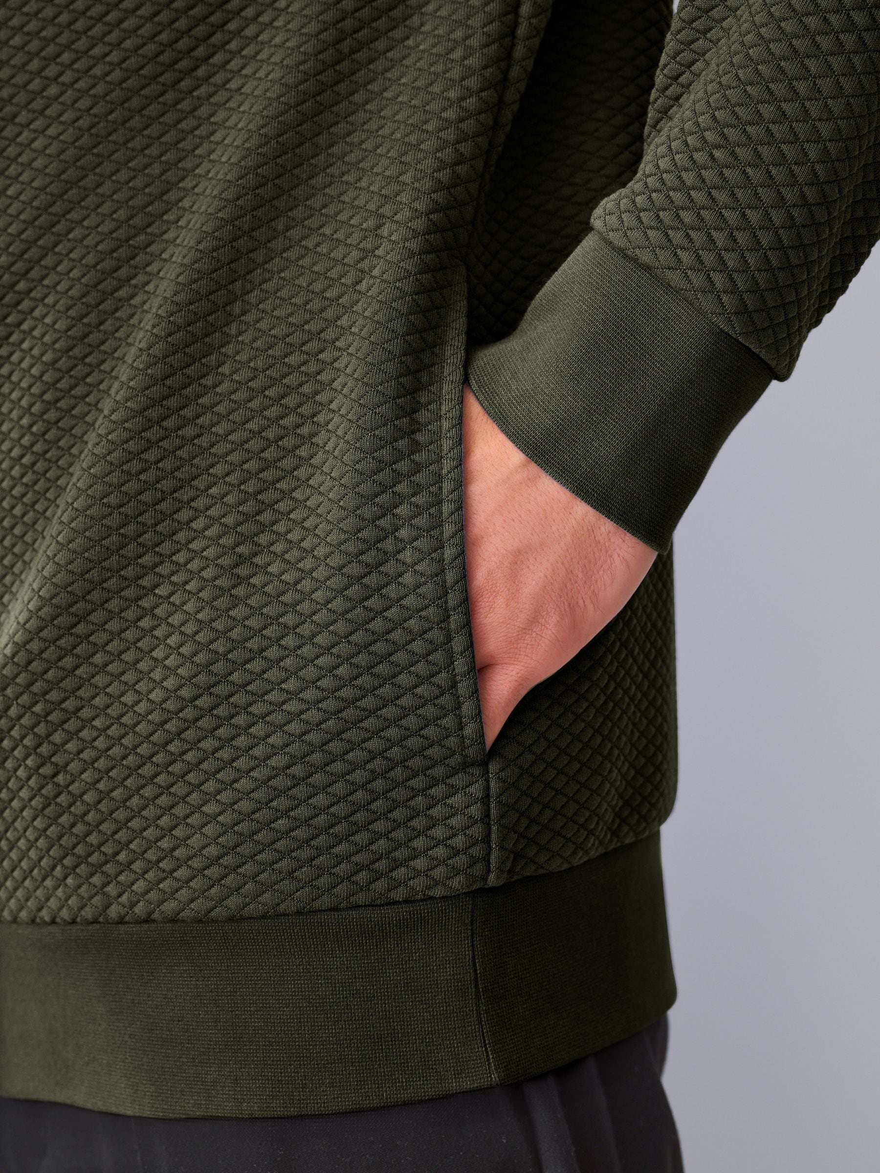 Cumpără Verde kaki - Hanorac texturat închis from Next Romania