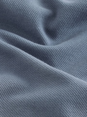 Blue Jersey Twill Popper Shacket - Image 2 of 3