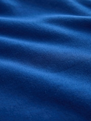 Ink Blue Quarter Zip Cotton Rich Jersey Sweatshirt - Image 7 of 7