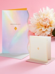 Hallmark Pink White Premium 'Precious Love' Card - Vivid Aura - Image 1 of 5