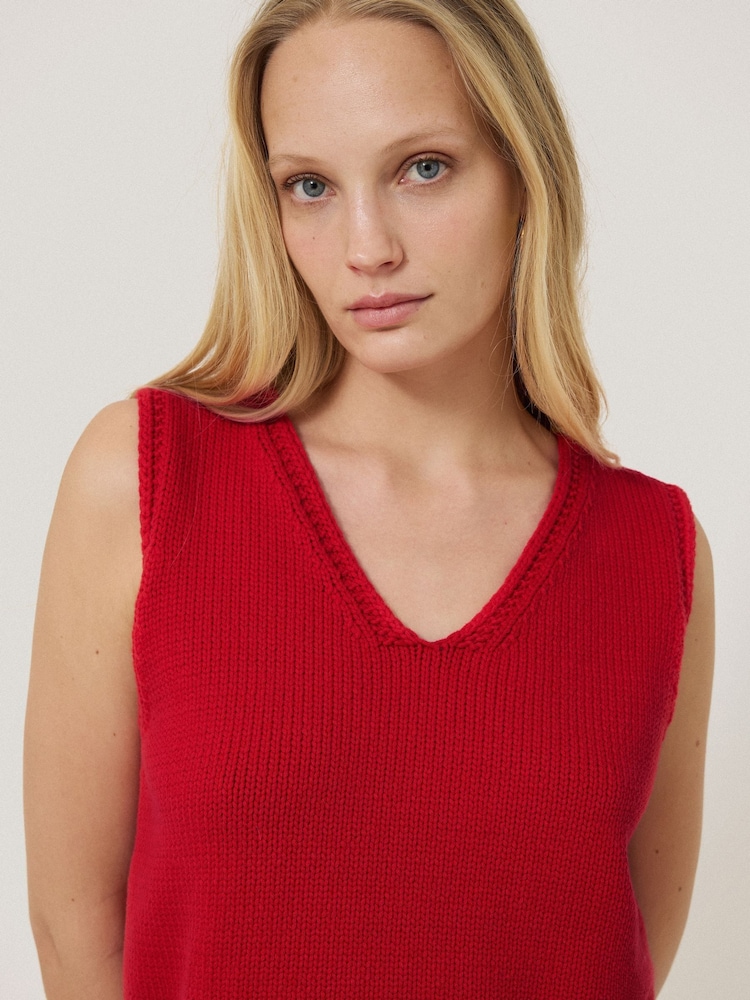 Jigsaw Red Chunky Blend Vests - Image 2 of 6