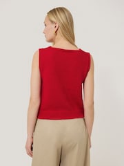 Jigsaw Red Chunky Blend Vests - Image 4 of 6