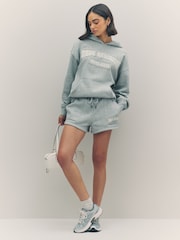 True Religion Heather Grey Boyfriend Patched Hoodie - Image 2 of 5