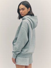 True Religion Heather Grey Boyfriend Patched Hoodie - Image 4 of 5