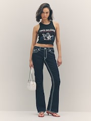 True Religion Jet Black Buddha Goddess Tank - Image 2 of 6
