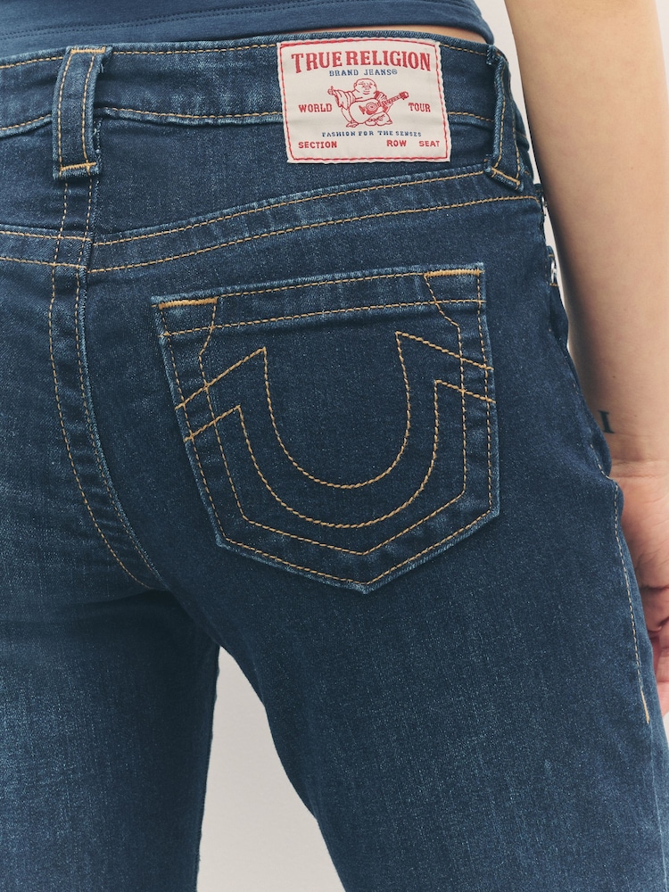True Religion Indigo Upgrade Billie Mid Rise Straight Jeans - Image 6 of 6