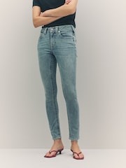 True Religion Peak Spot Jennie Mid Rise Curvy Skinny Jeans - Image 3 of 6