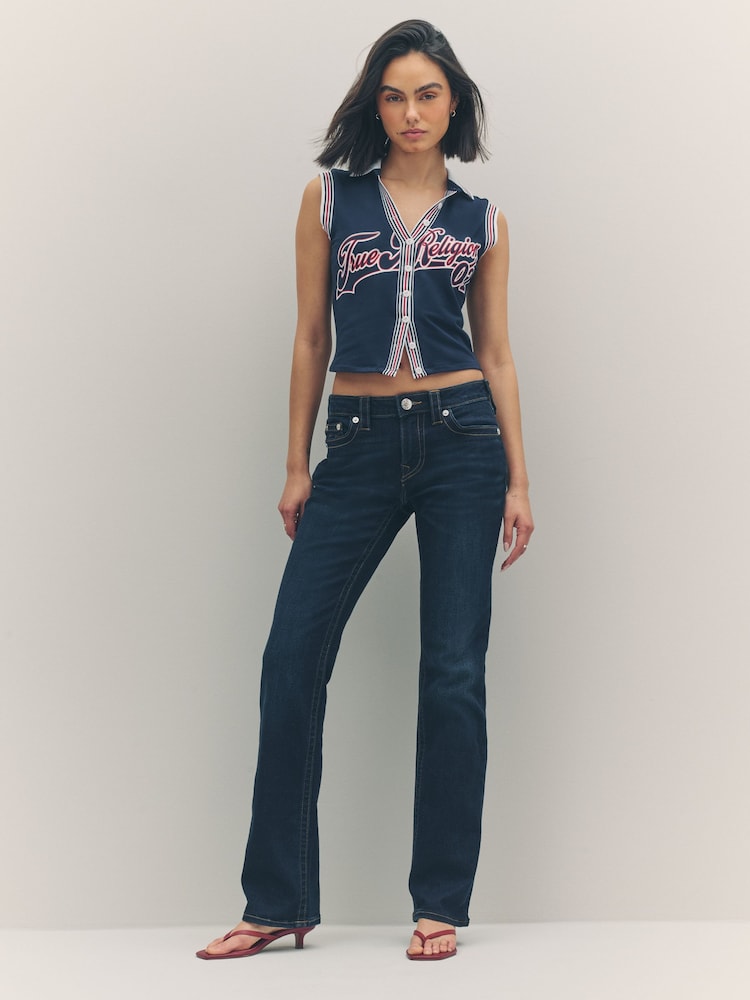 True Religion Dress Blue Sporty Terry Polo Jacket - Image 2 of 6