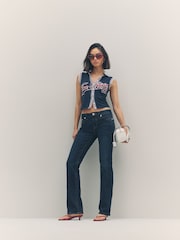 True Religion Dress Blue Sporty Terry Polo Jacket - Image 3 of 6