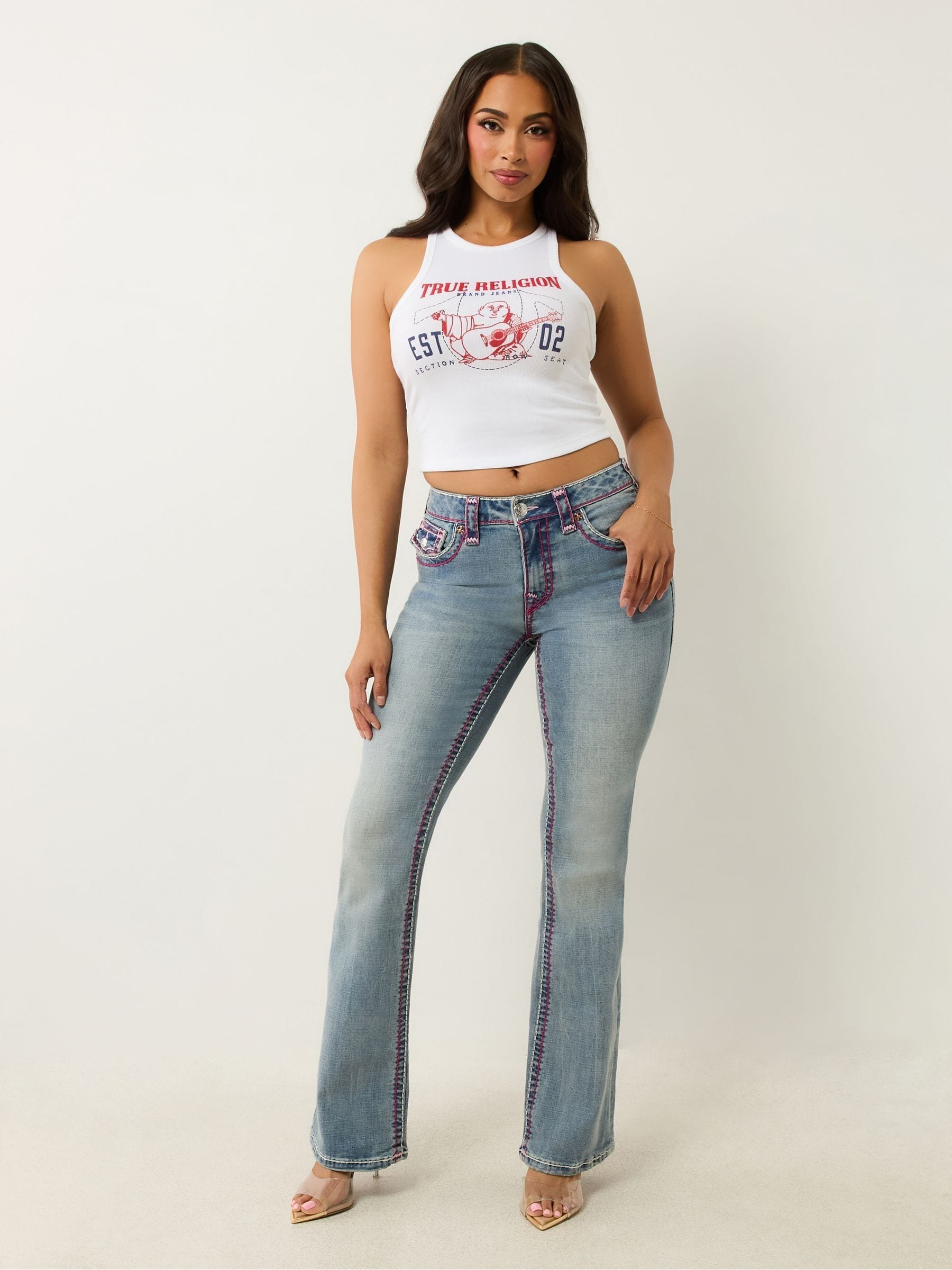 Buy True Religion Optic White Buddha Goddess Tank from Next USA