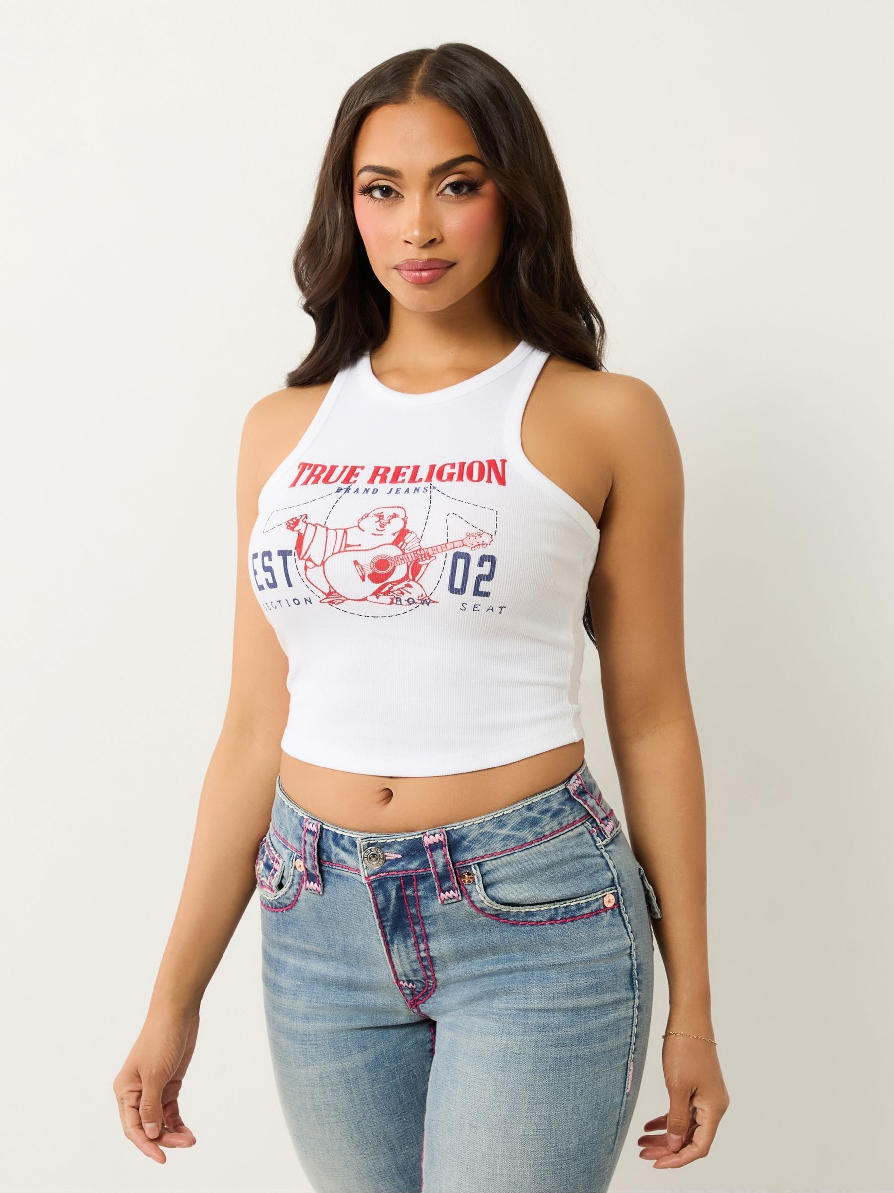 Buy True Religion Optic White Buddha Goddess Tank from the Next UK