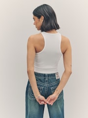 True Religion Optic White Buddha Goddess Tank - Image 5 of 6