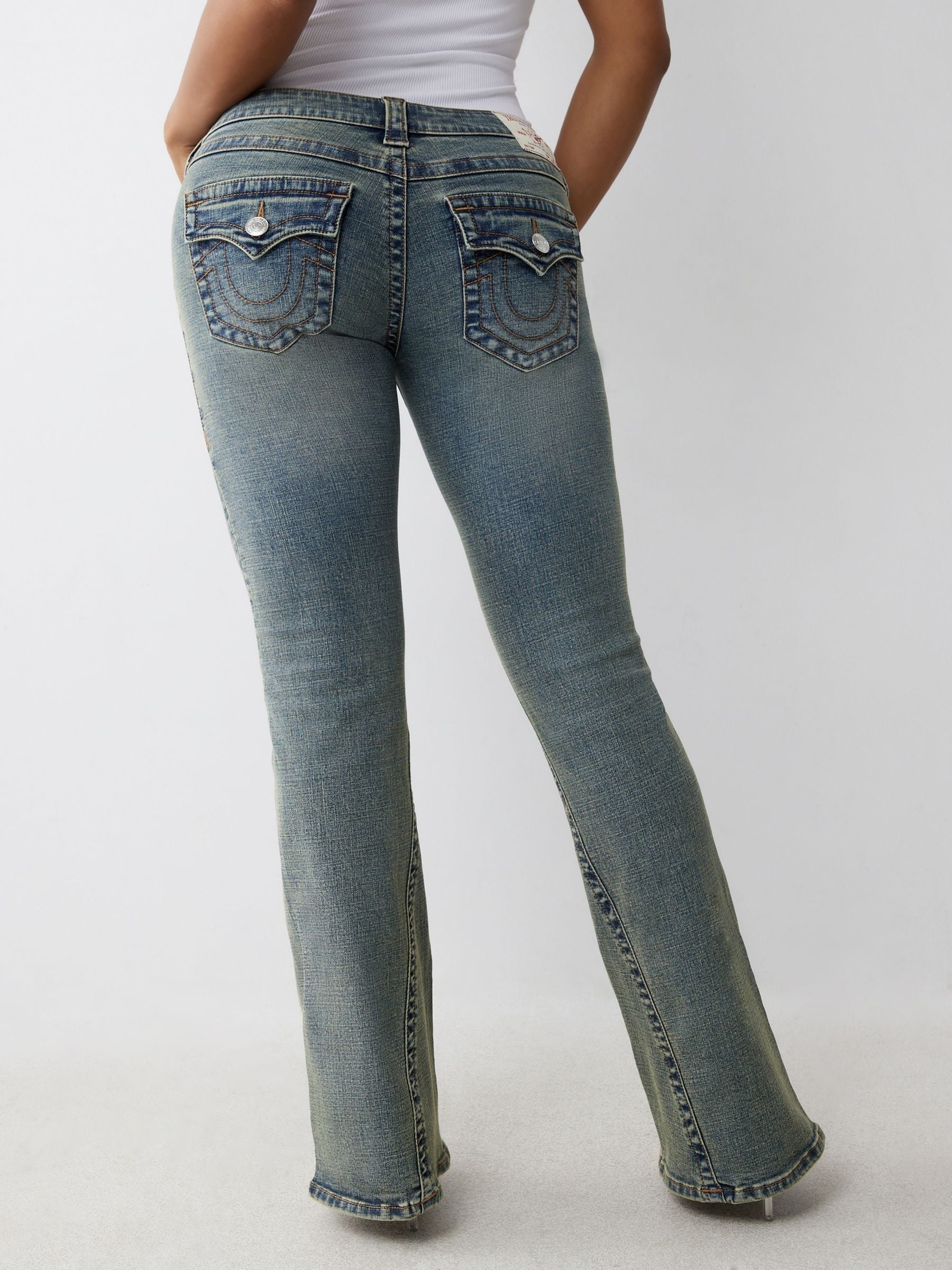 Buy True Religion Medium Vintage Joey Low Rise Flare Jeans from
