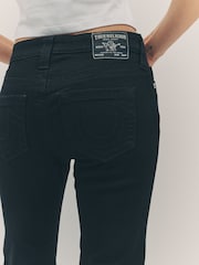 True Religion 2SB Black Rinse Billie Mid Rise Straight Jeans - Image 6 of 6