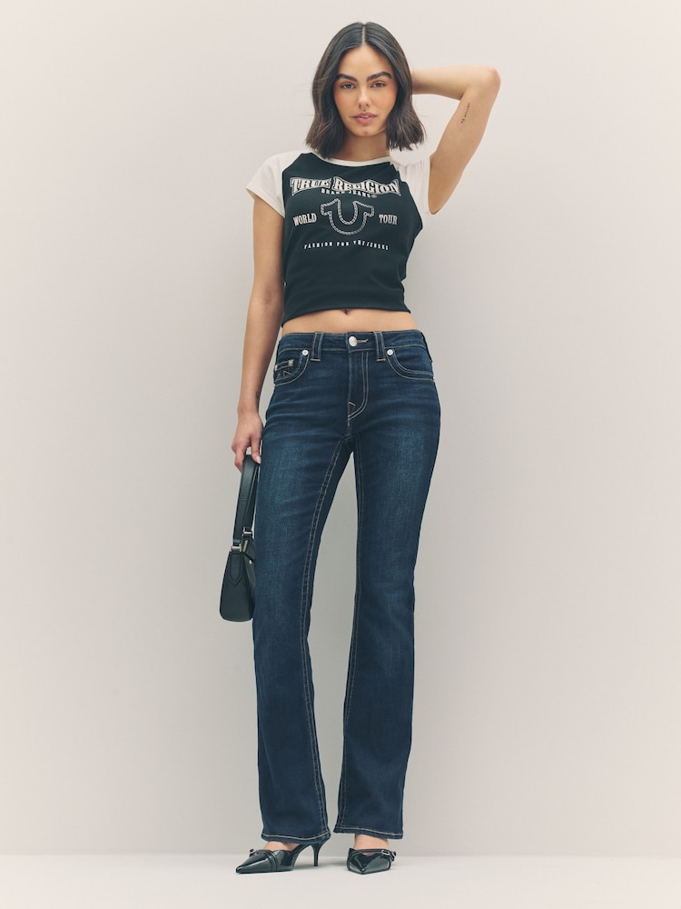 True Religion Indigo Upgrade Becca Mid Rise Bootcut Jeans - Image 1 of 6