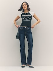 True Religion Indigo Upgrade Becca Mid Rise Bootcut Jeans - Image 2 of 6