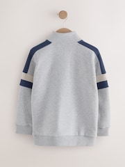 Grey Colourblock Funnel Neck Sweatshirt (3-16yrs) - Image 6 of 10
