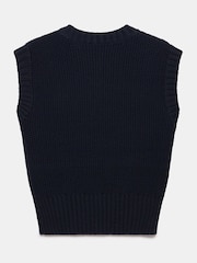 Mint Velvet Blue Sleeveless Knit Top - Image 8 of 8