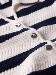 Mint Velvet Blue Striped Knit Top - Image 6 of 6