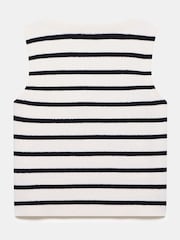 Mint Velvet White Blend Striped Knit Waistcoat - Image 6 of 6