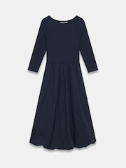 Mint Velvet Blue Bubble Hem Midi Dress - Image 7 of 8