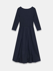 Mint Velvet Blue Bubble Hem Midi Dress - Image 8 of 8